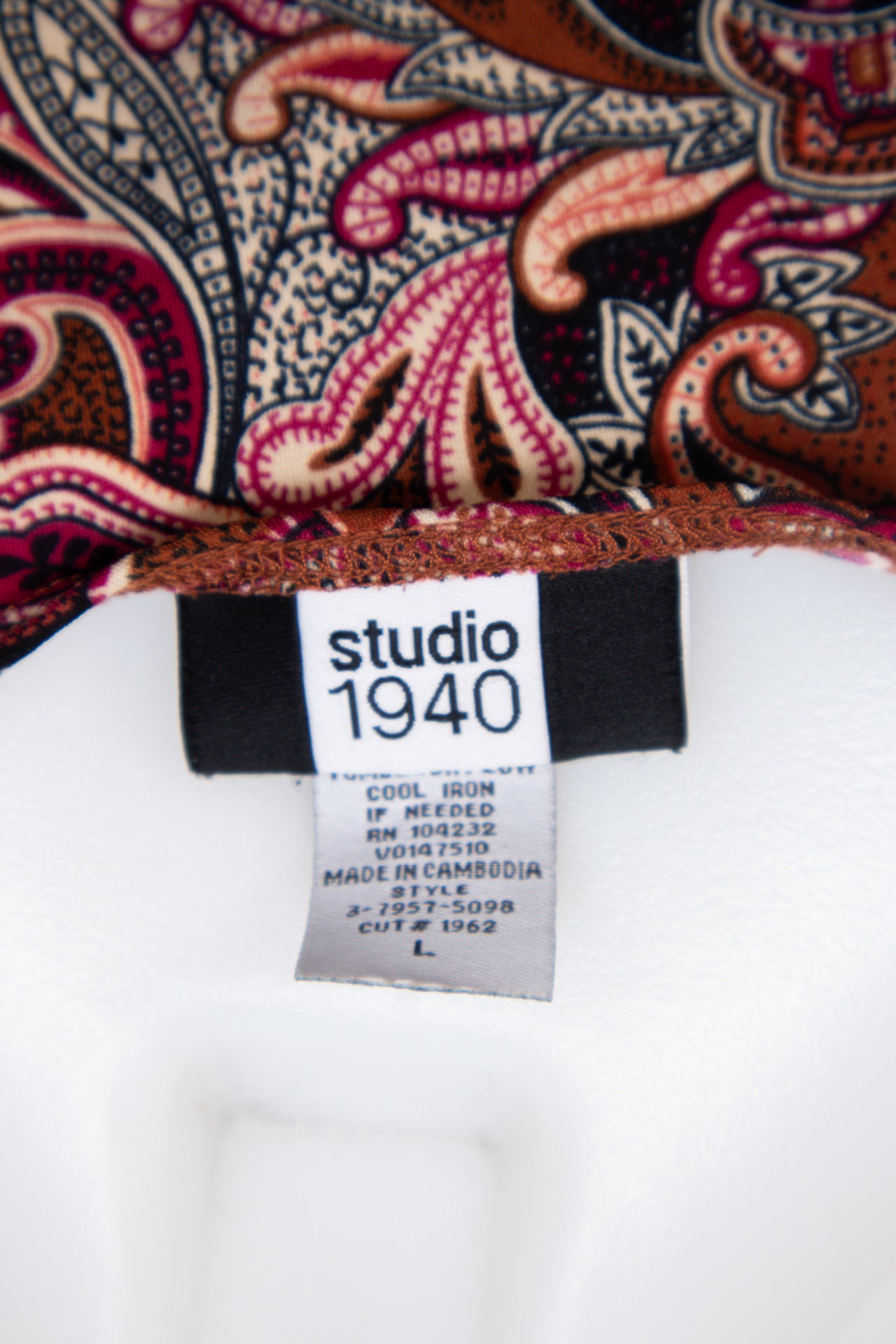 #092 Studio 1940 Camisole Top Red | c. | Size 12