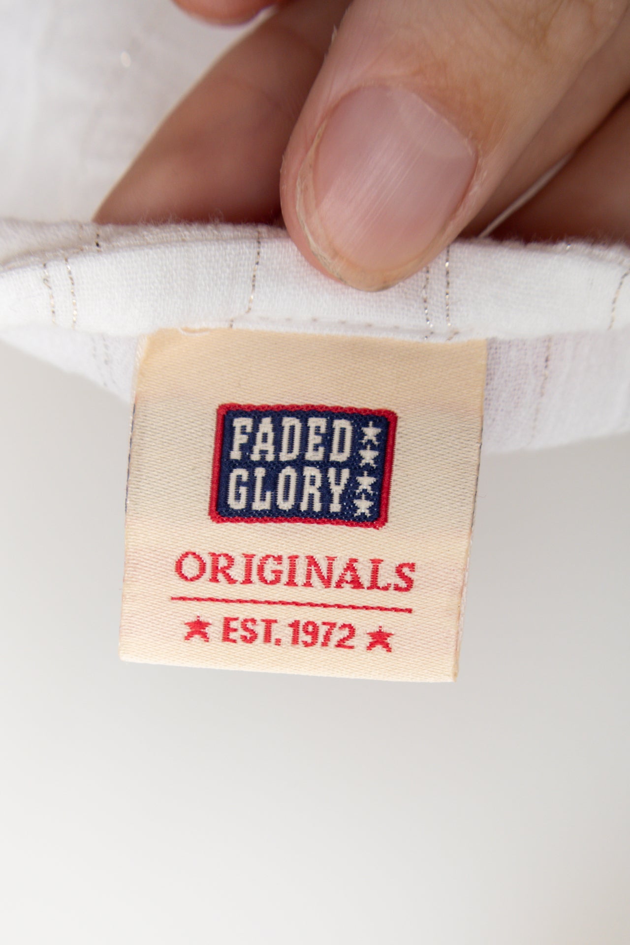 #83 Faded Glory Camisole Top White | c. 178 | Size 8/10