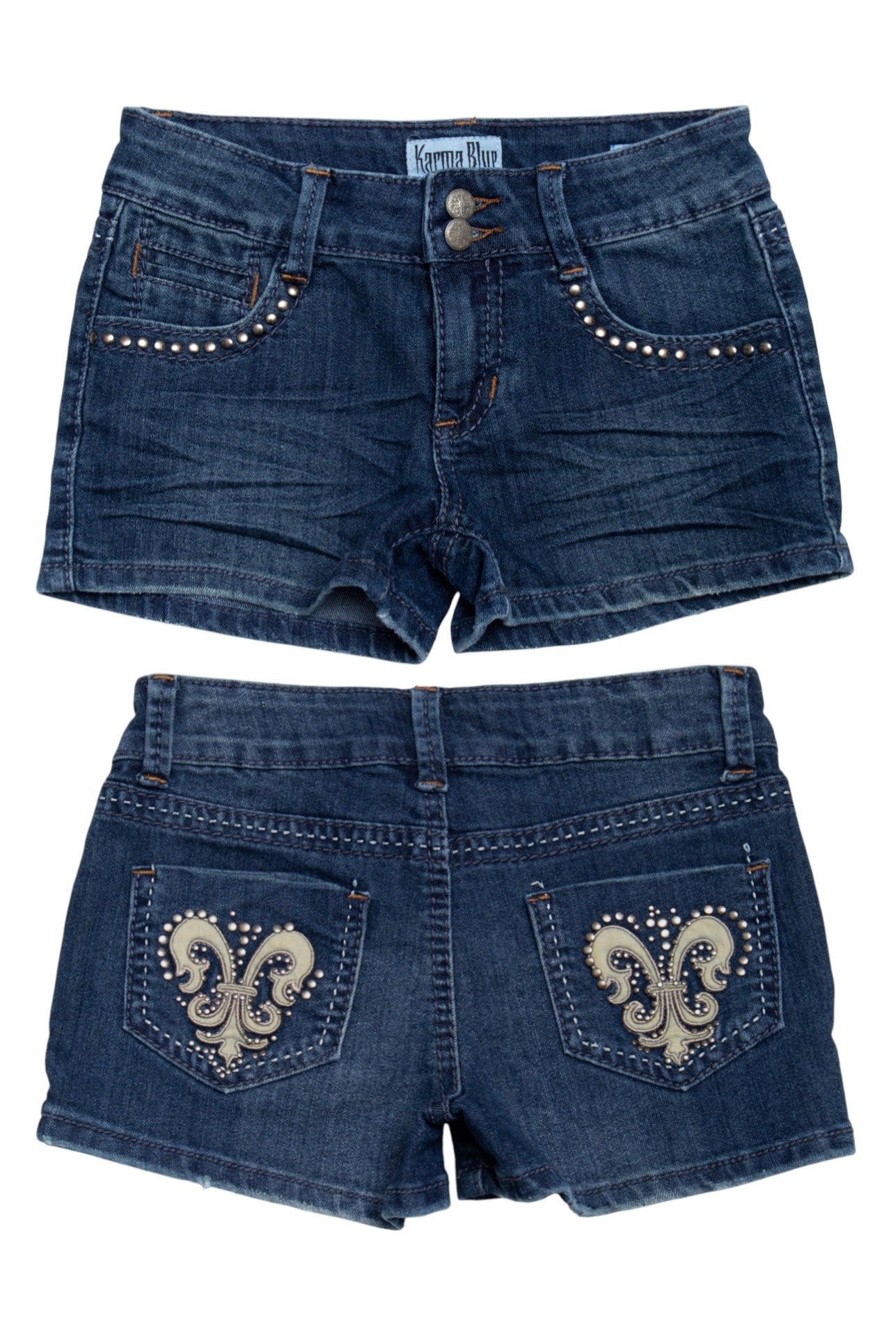 #58 Karma Blue Denim Shorts Blue | c. 179 | Size 4