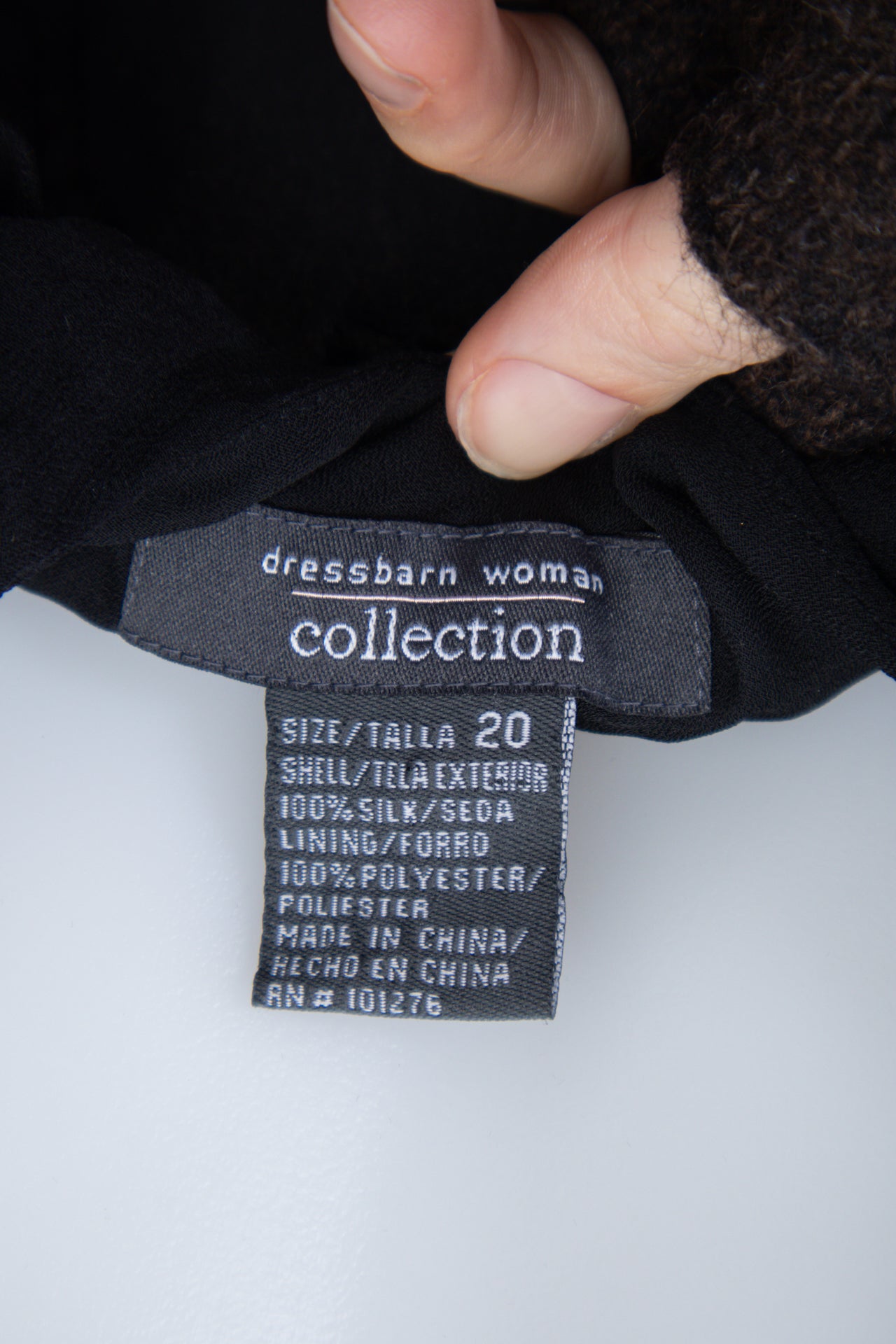 #075 Dressbarn Woman Collection Cami Top Black | c. 200 | Size 16/18