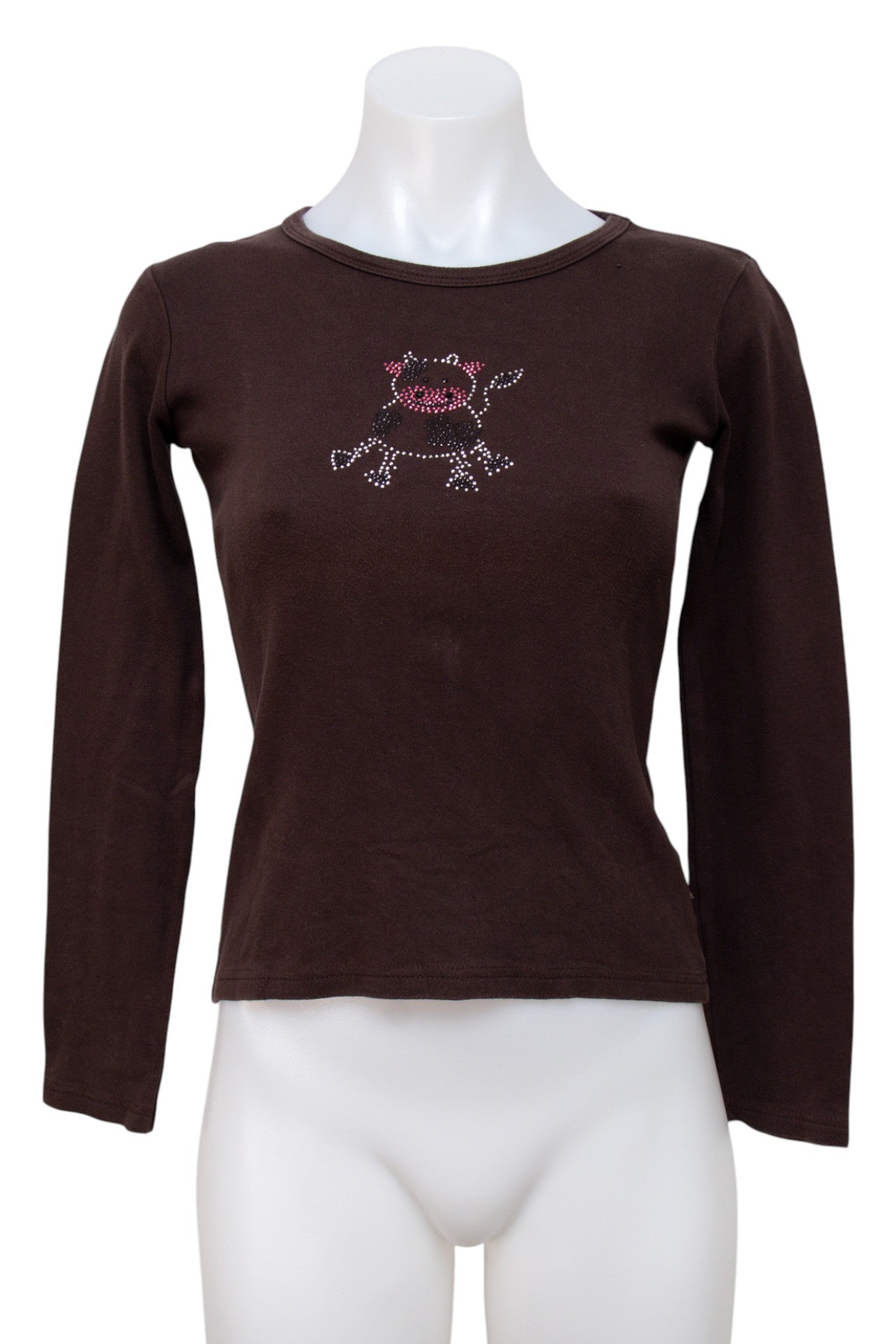 #094 Cache Cache T-shirt Brown | c. 199 | Size 6/8