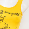 #50 Ed Hardy By Christian Audigier Tank Top Yellow | c. 193 | Size
