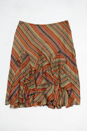 #091 Lauren Ralph Lauren Long Skirt Brown | c. 213 | Size 8