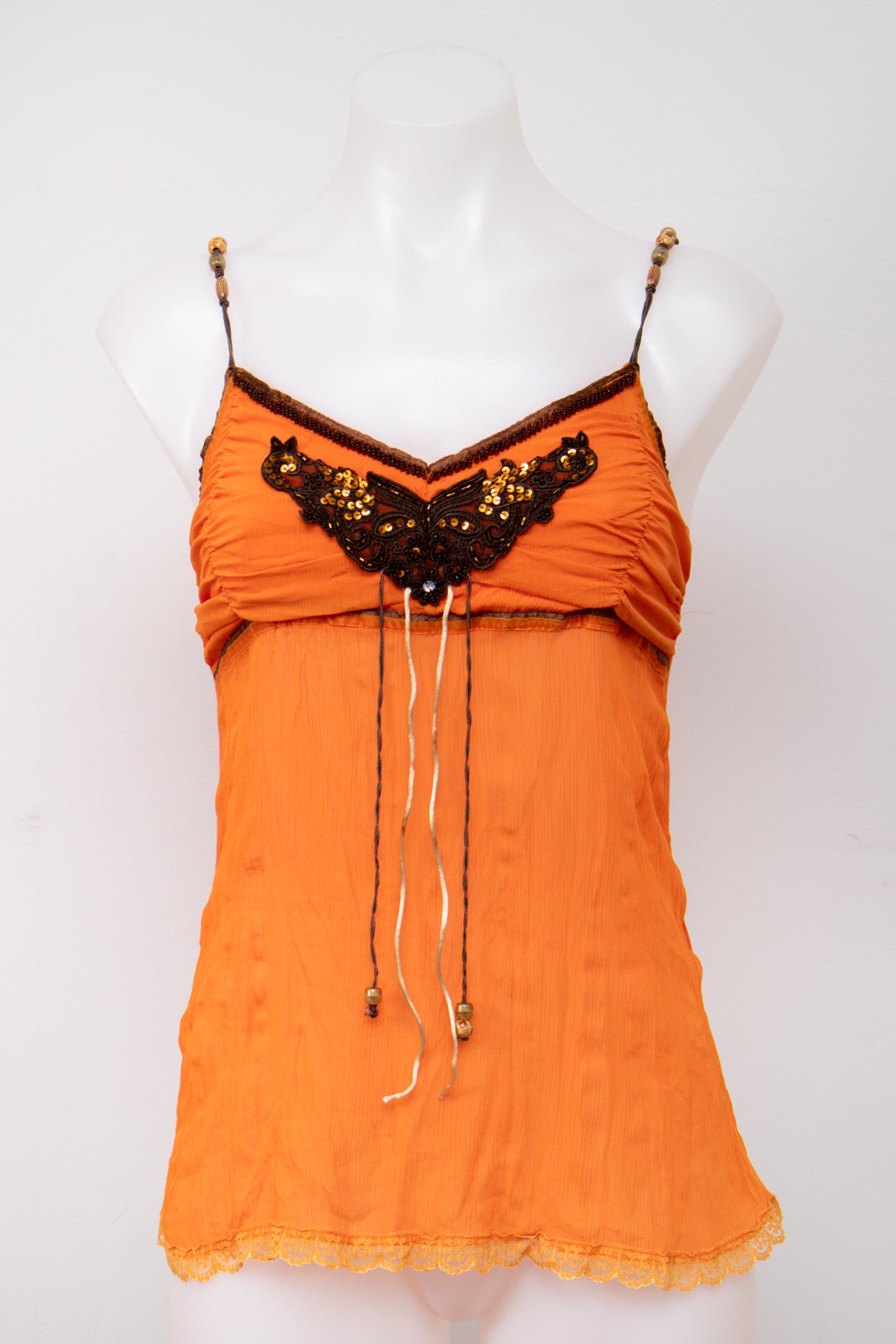 #17 Caramel Cami Top Orange | c. 198 | Size 8
