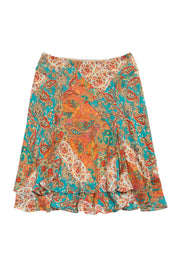 #118 Chaps Long Skirt Blue | c. 213 | Size 12/14
