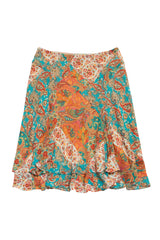 #118 Chaps Long Skirt Blue | c. 214 | Size 12/14