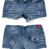 #132 Pink Shorts Blue | c. 189 | Size 8