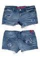 #132 Pink Shorts Blue | c. 189 | Size 8