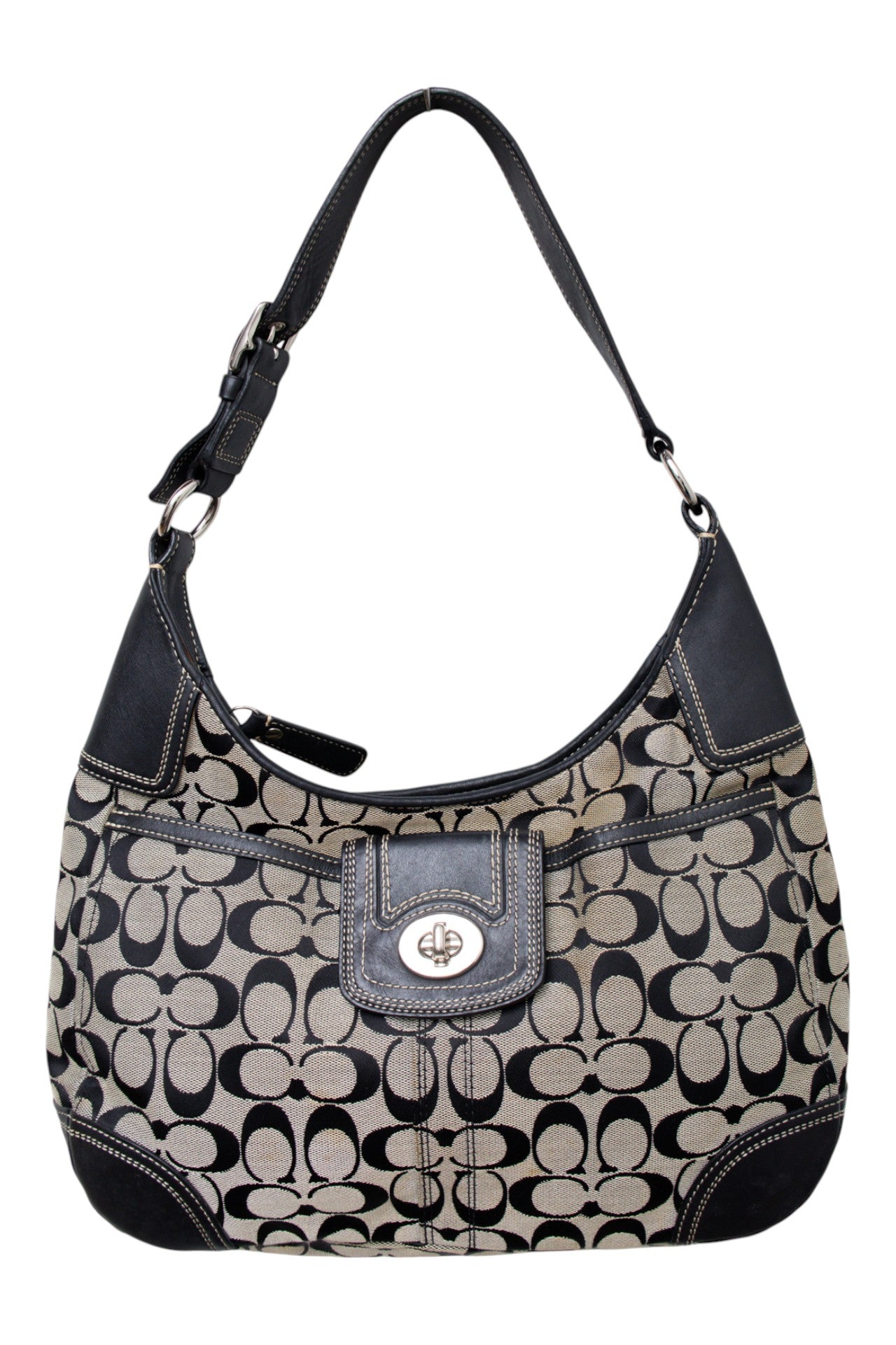 #210 Coach Shoulder Bag Black | c. 199 | Size