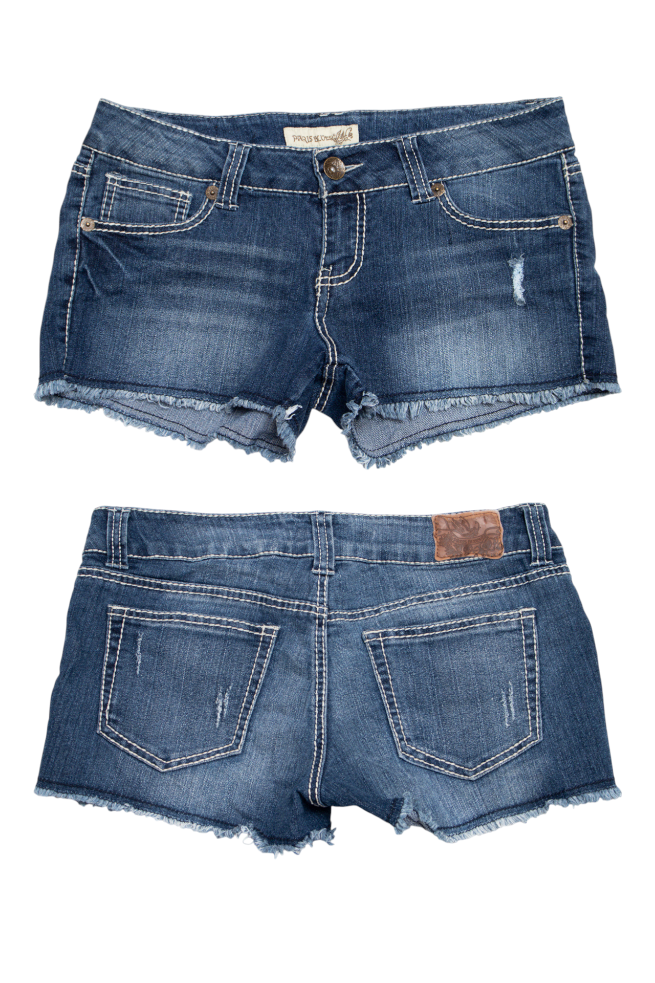 #106 Paris Blues Denim Shorts Blue | c. 204 | Size 10