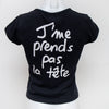 #77 Jennyfer T-shirt Black | c. 193 | Size 10