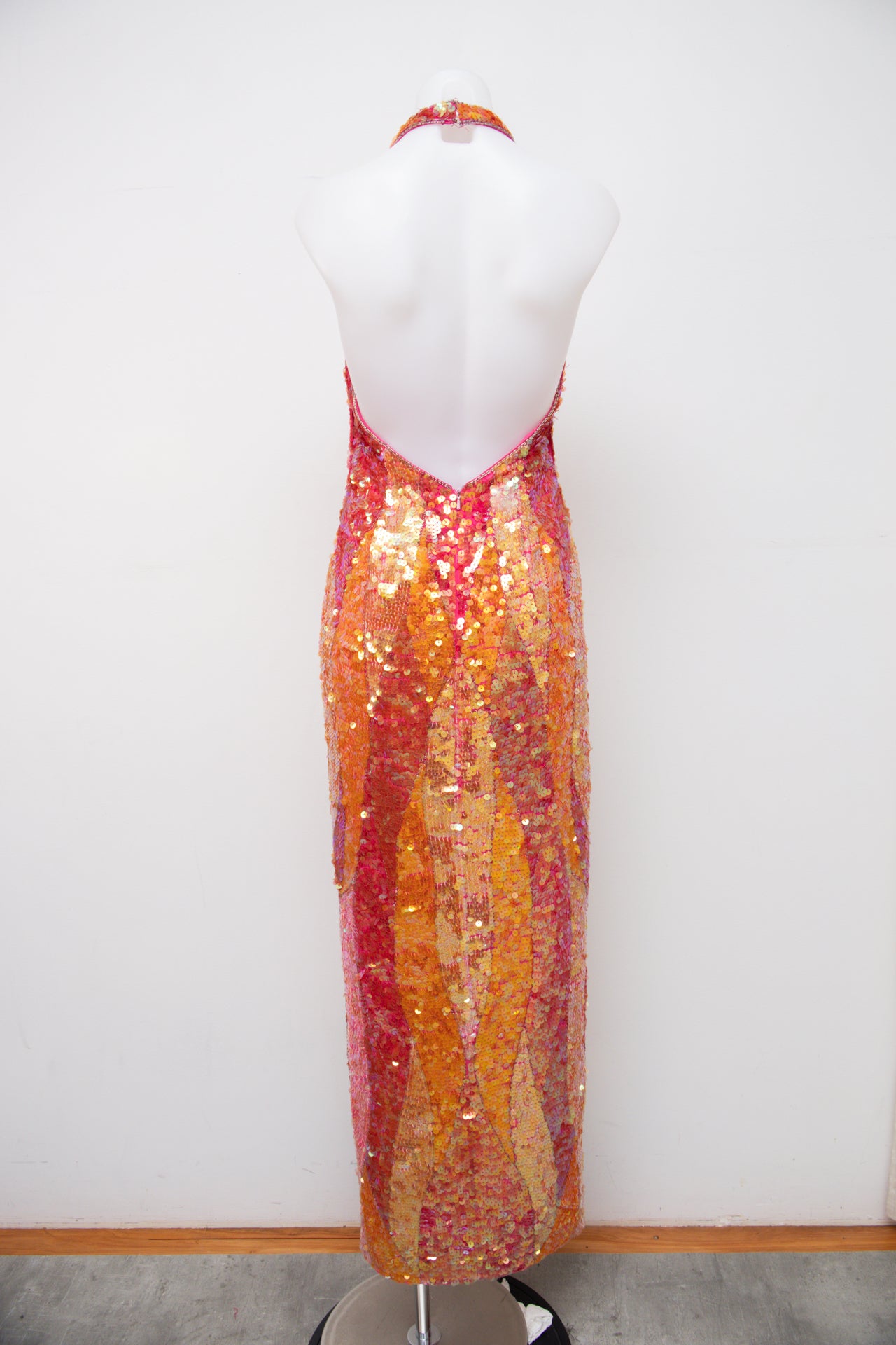 #096 Panoply Halter Top Orange | c. 202 | Size 8