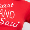 #76 Xoxo T-shirt Red | c. 198 | Size 6/8