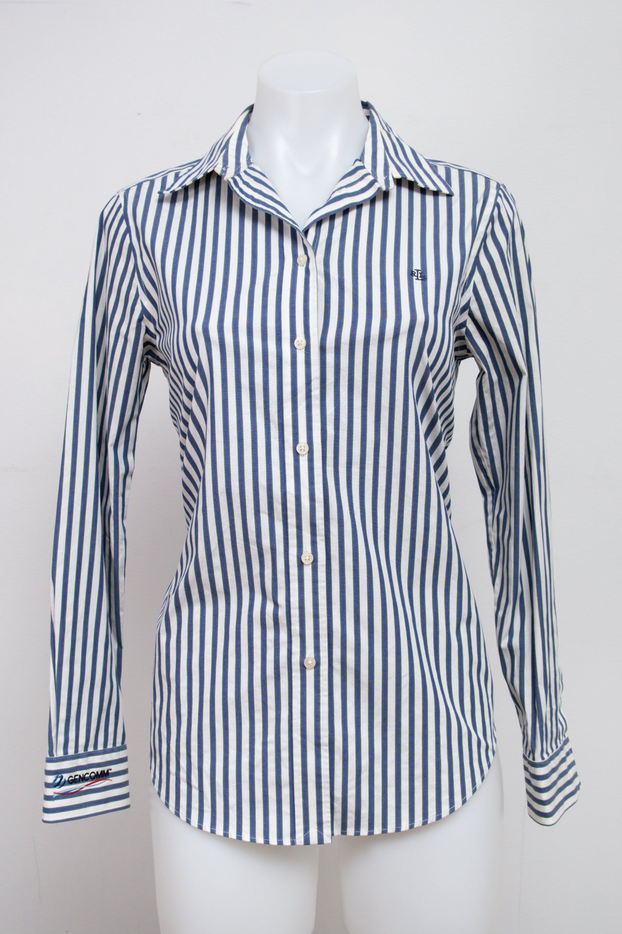#054 Lauren Ralph Lauren Long Sleeve Blue | c. 213 | Size 8