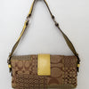 #185 Coach Flat Soho Bag Brown | c. 196 | Size
