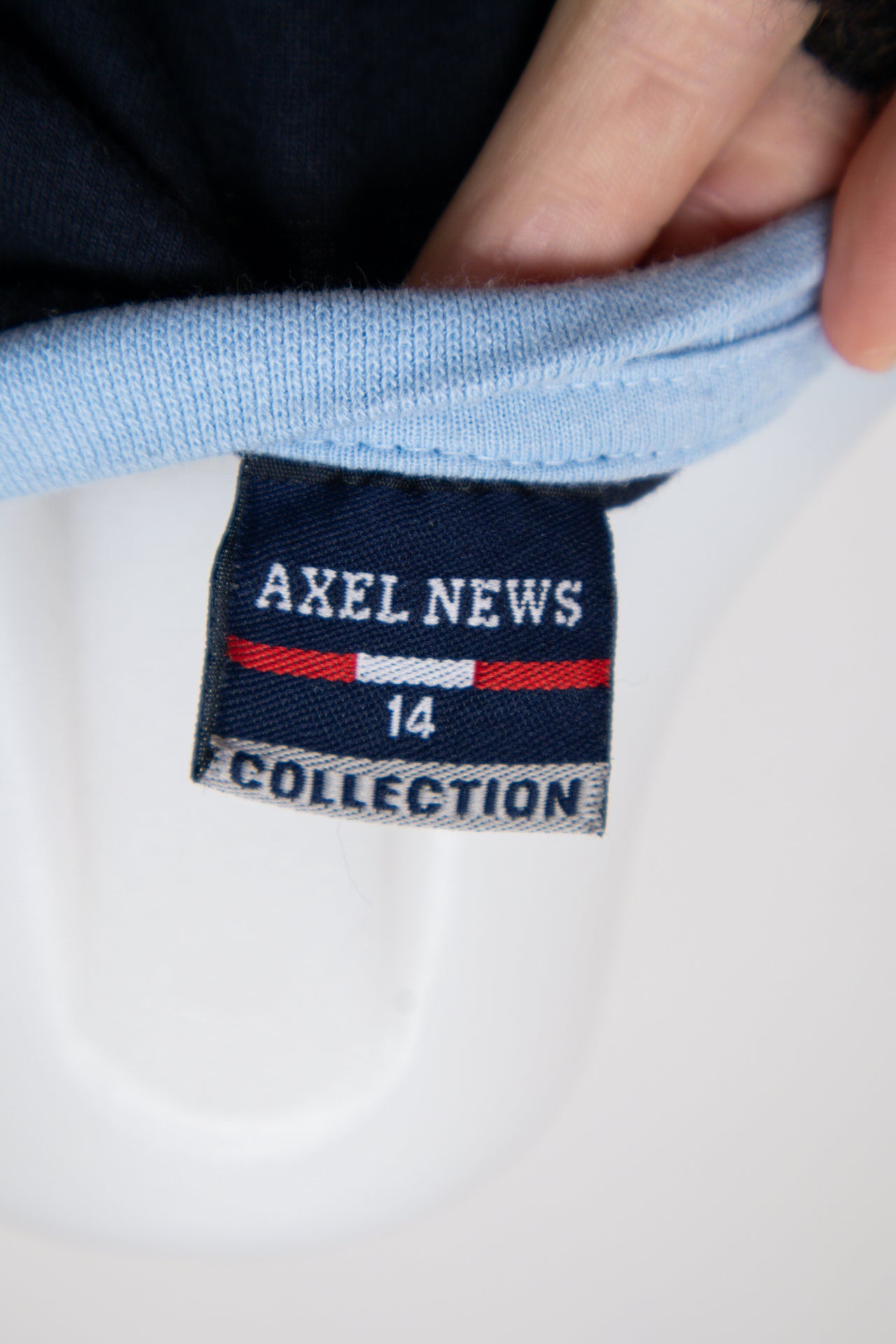 #059 Axel News Baby Tee Navy | c. 211 | Size 10
