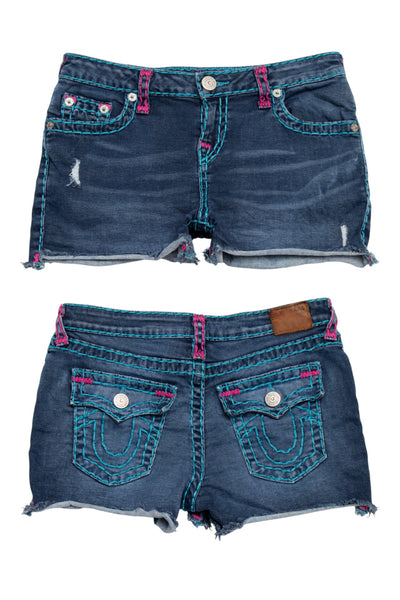 #063 True Religion Shorts Blue | c. 204 | Size 6