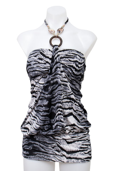 #81 Halter Top Black | c. 198 | Size 8