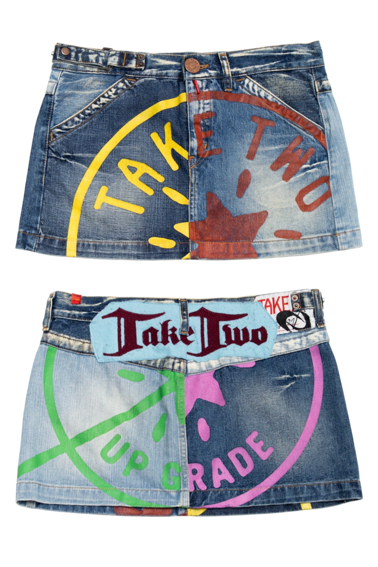 #57 Take Two Denim Mini Skirt Blue | c. 179 | Size 8