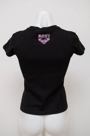 #062 Roxy Baby Tee Black | c. 211 | Size 8