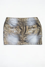 #198 Vero Moda Mini Skirt Gold | c. 199 | Size 8