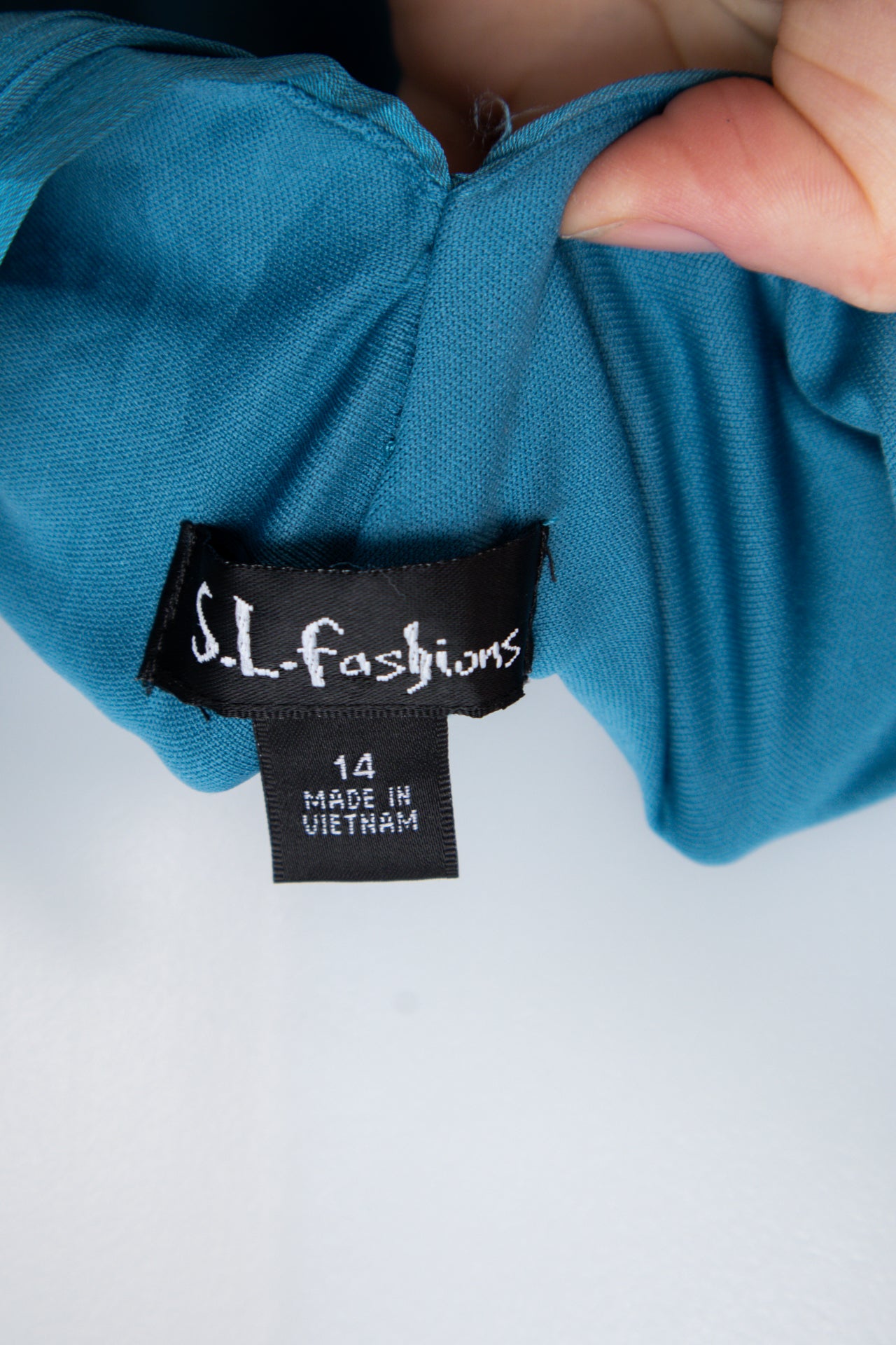 #165 S.l. Fashions Dress Blue | c. 205 | Size 12