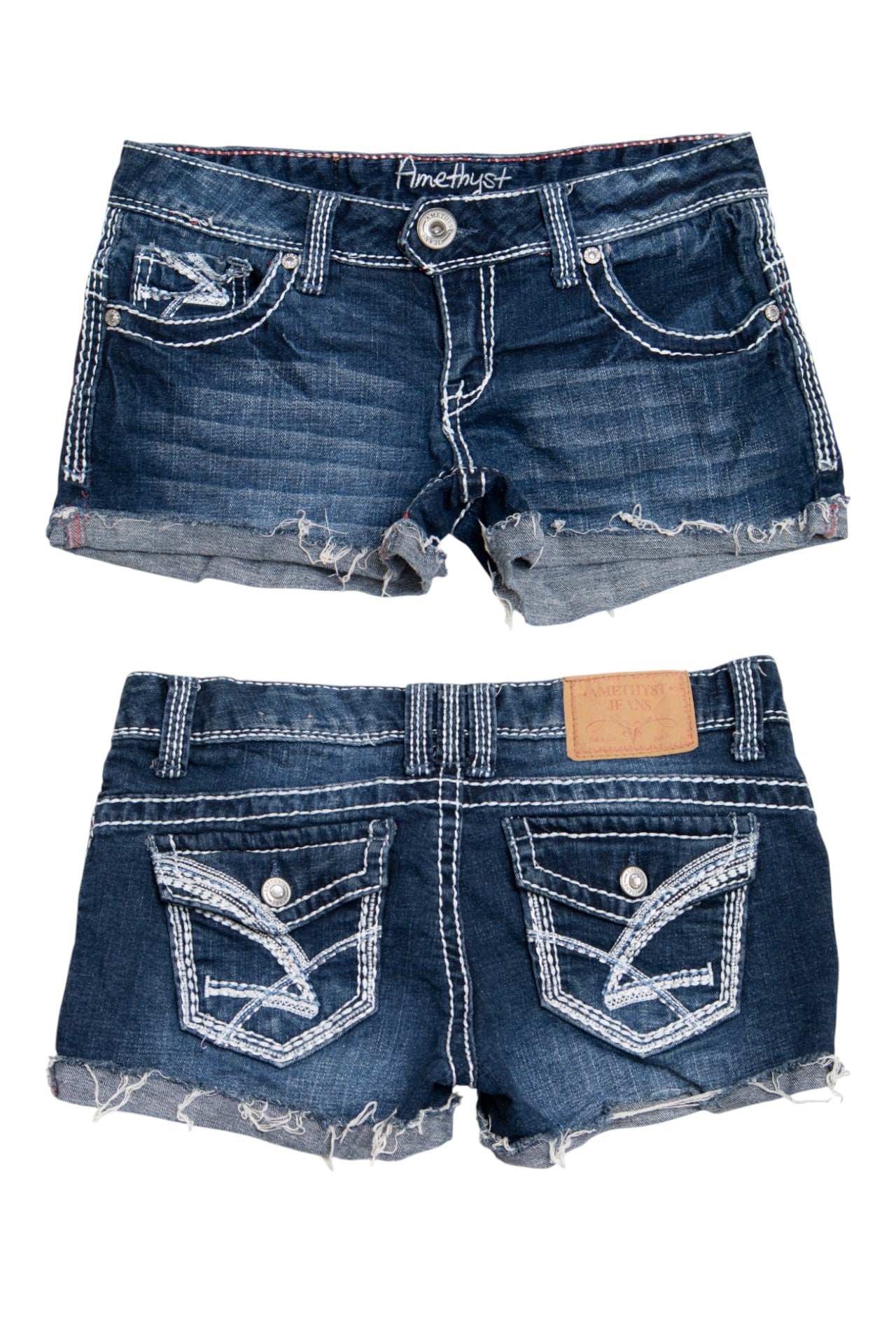 #079 Amethyst Jeans Denim Shorts Blue | c. 203 | Size 6