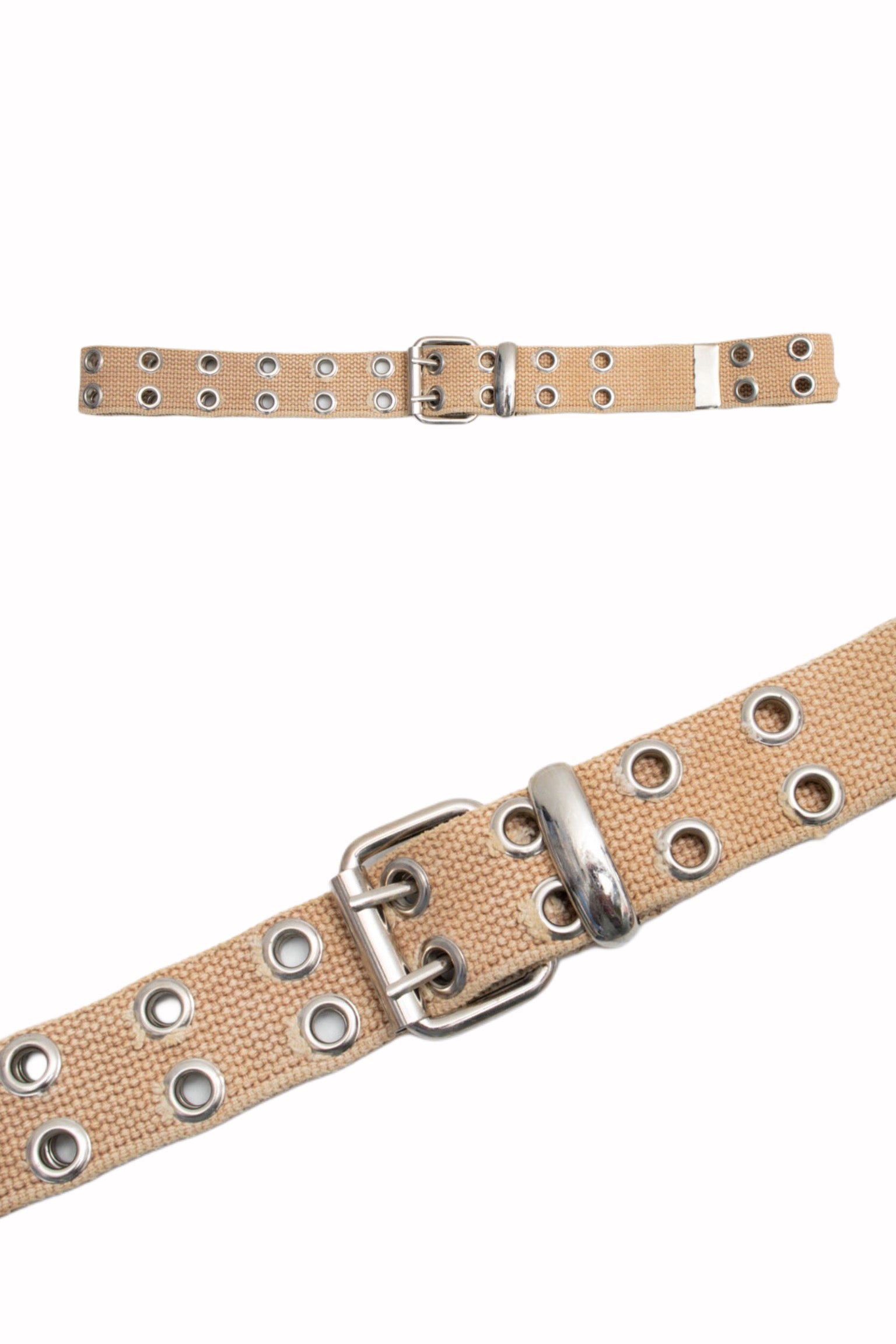 #90 Beige Woven Belt | Shes The Man