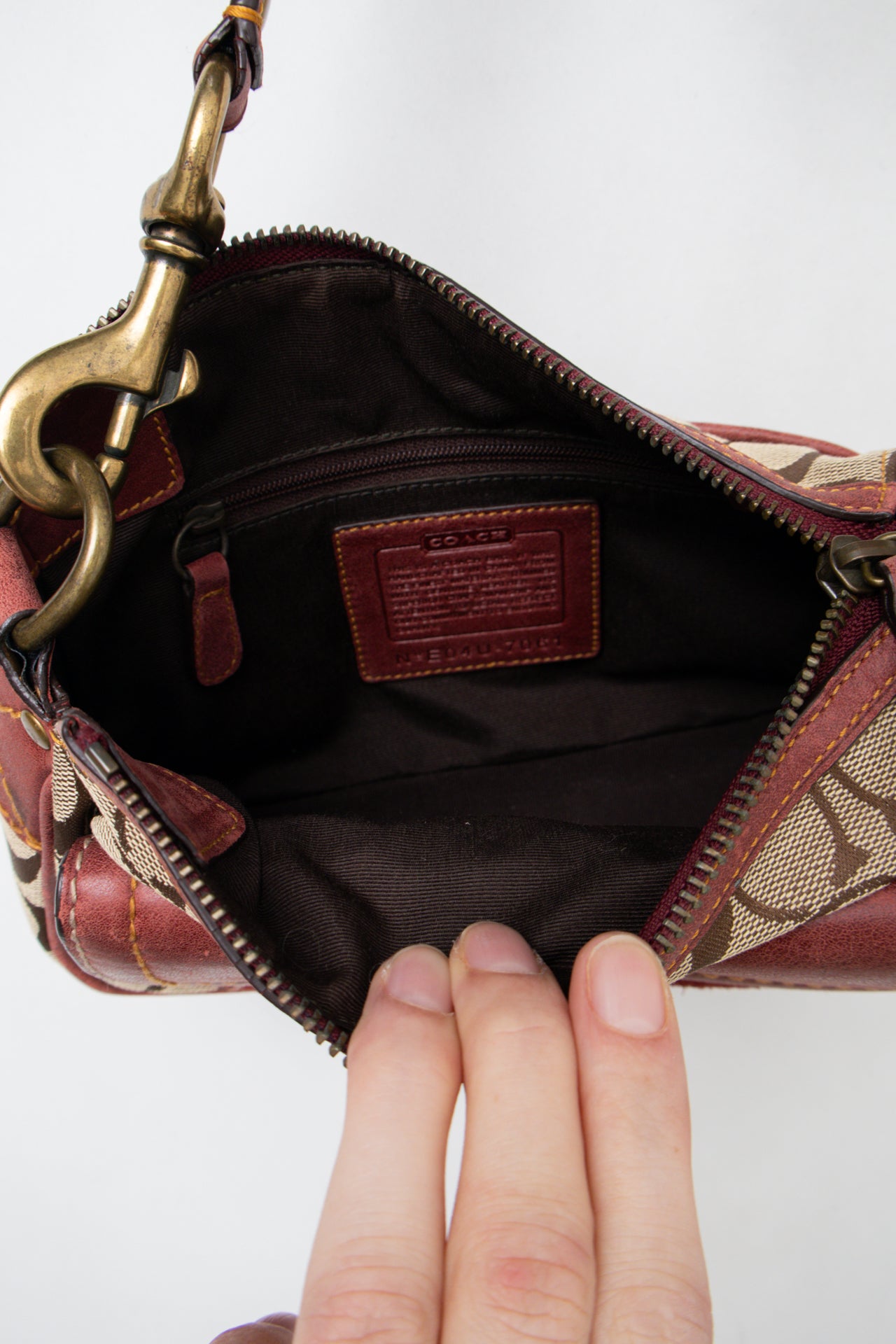 #190 Coach Shoulder Bag Brown | c. 200 | Size