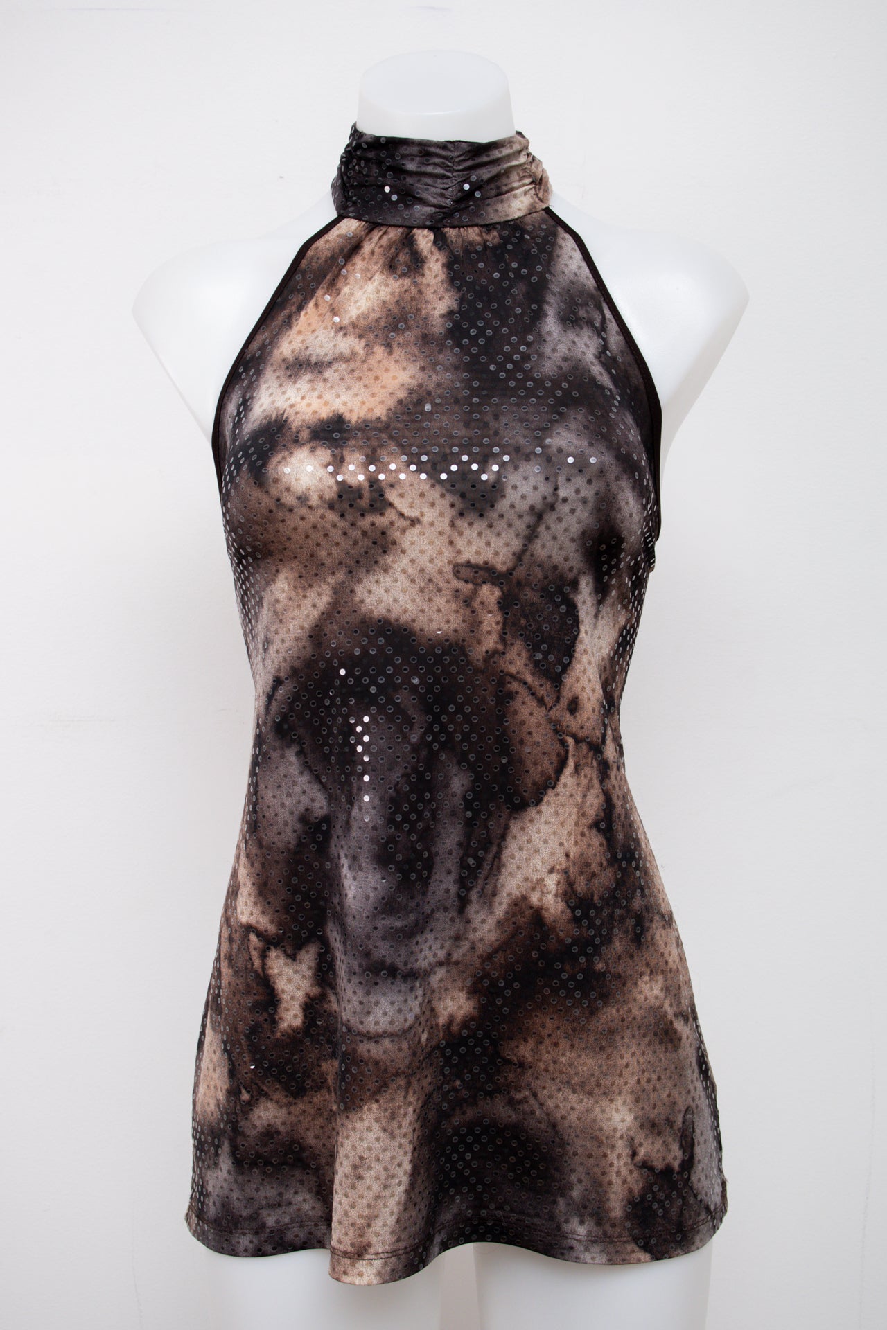 #002 Studio Y Halter Top Brown | c. 201 | Size 8