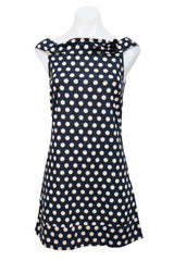 #056 Polka Dot Dress Navy | c. 212 | Size 6/8