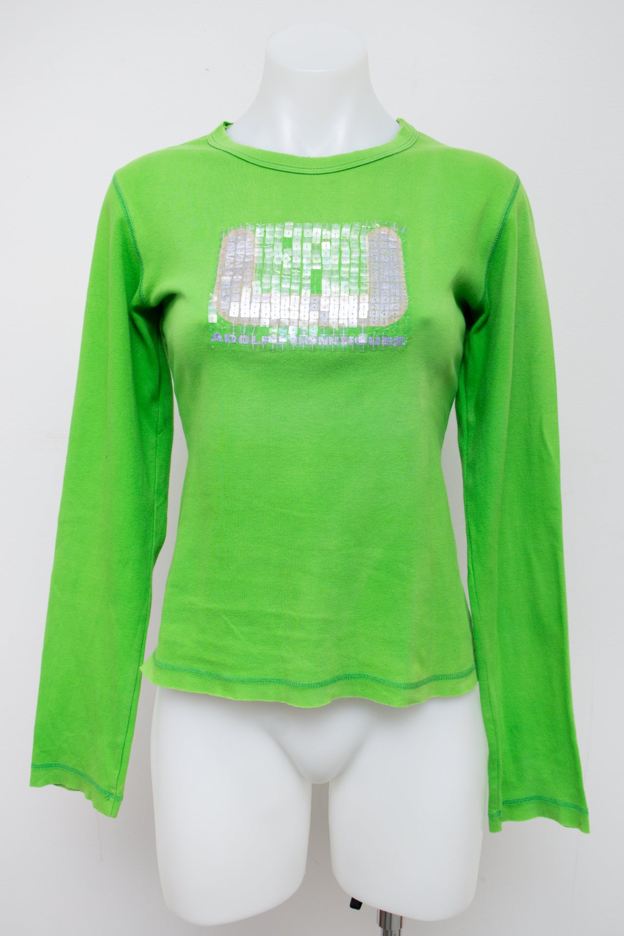 #105 Adolfo Dominguez T-shirt Green | c. 196 | Size 10