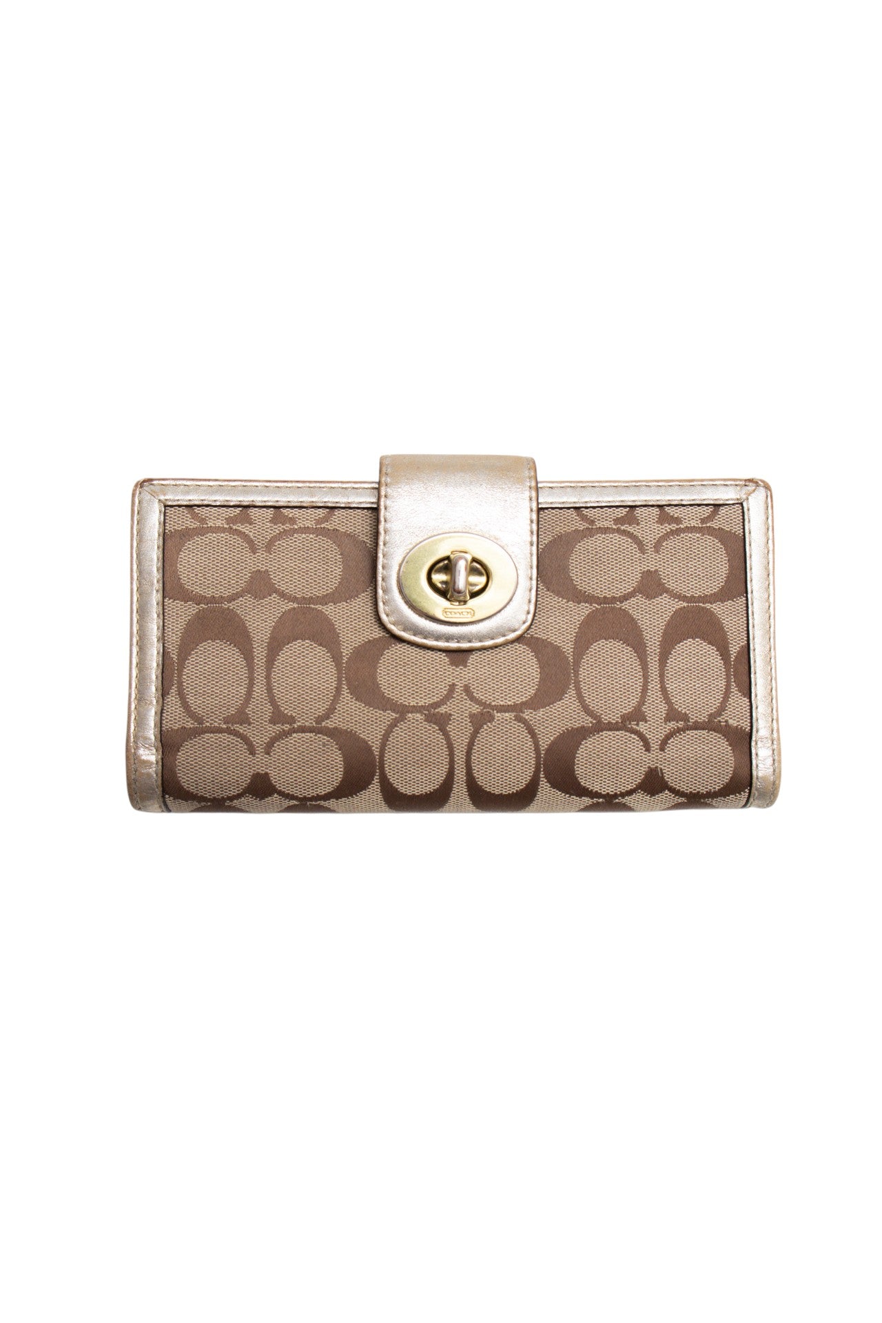 #198 Coach Wallet Brown | c. 205 | Size