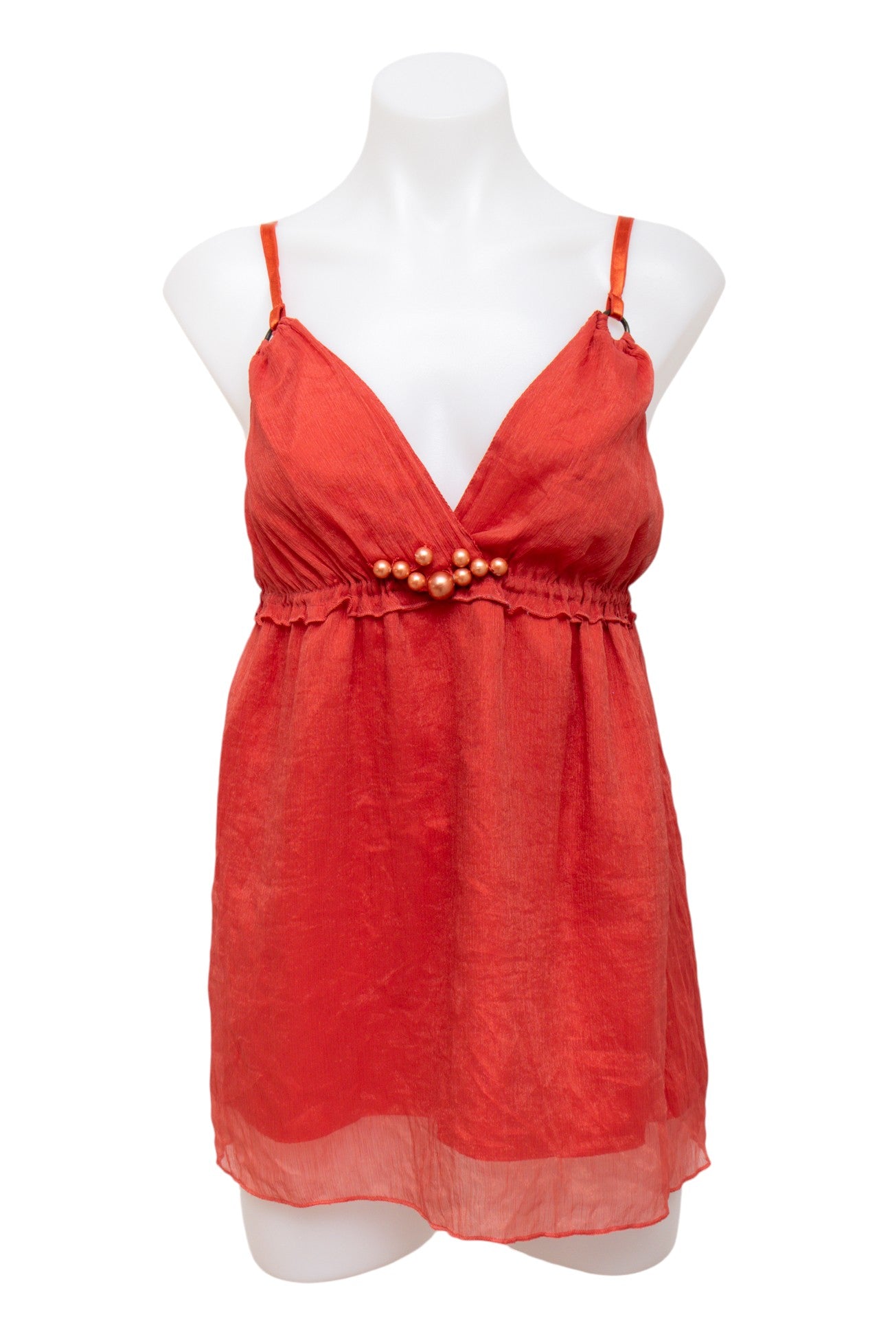 #100 Florae Cami Top Red | c. 194 | Size 8