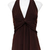 #43 Halter Top Brown | c. 196 | Size 8