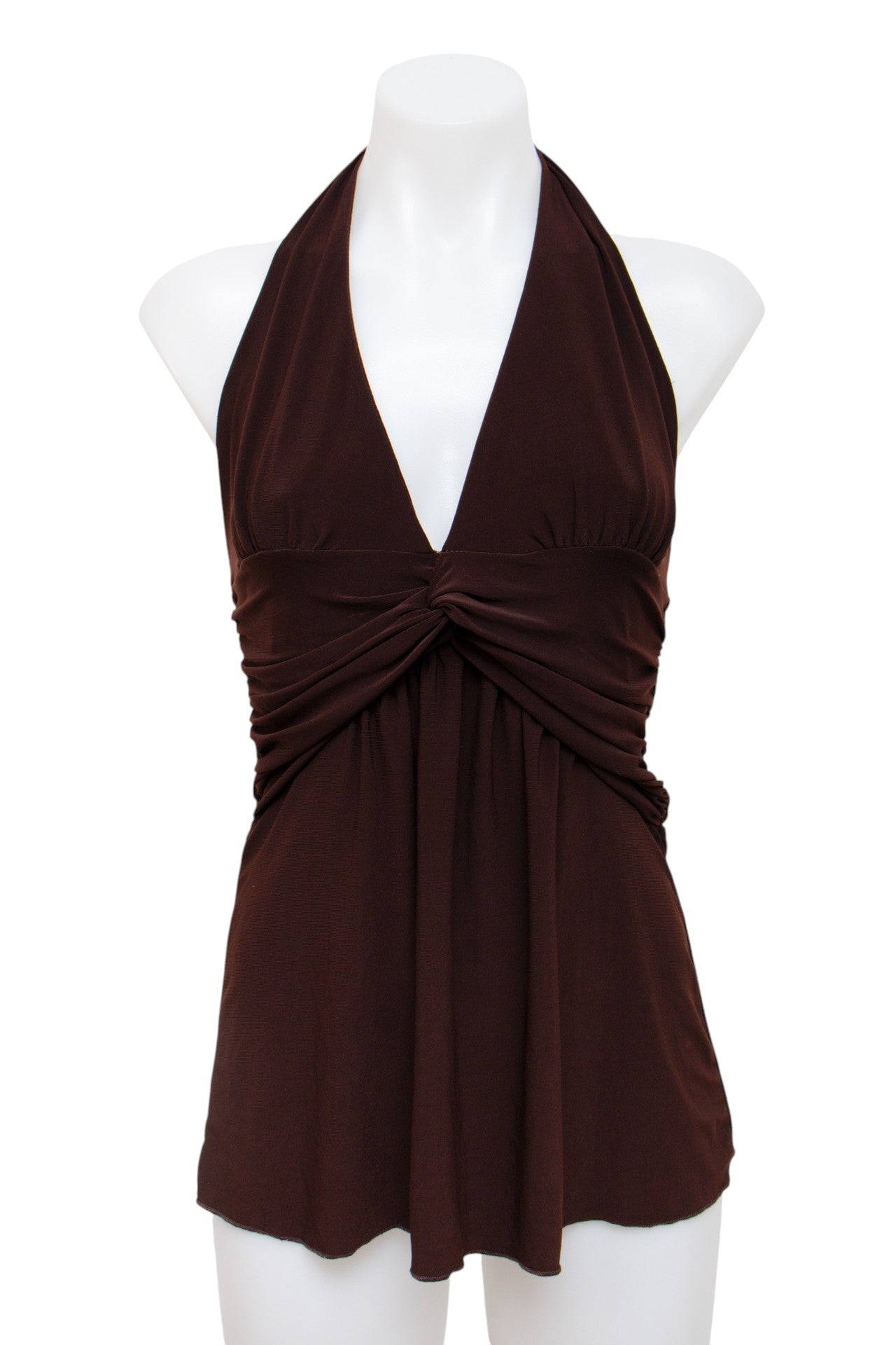 #43 Halter Top Brown | c. 196 | Size 8