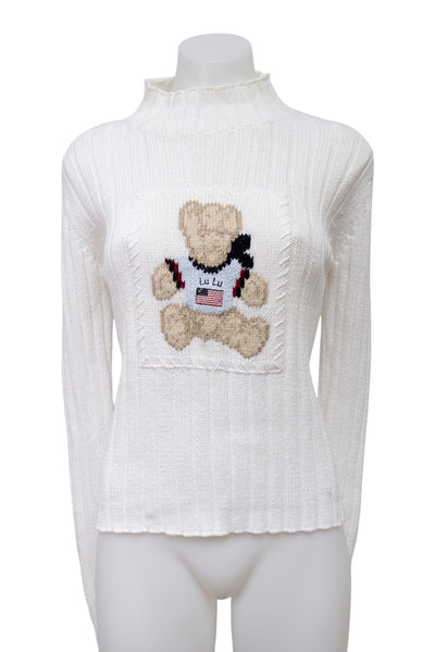#123 Lulu Castagnette T-shirt White | c. 198 | Size 8