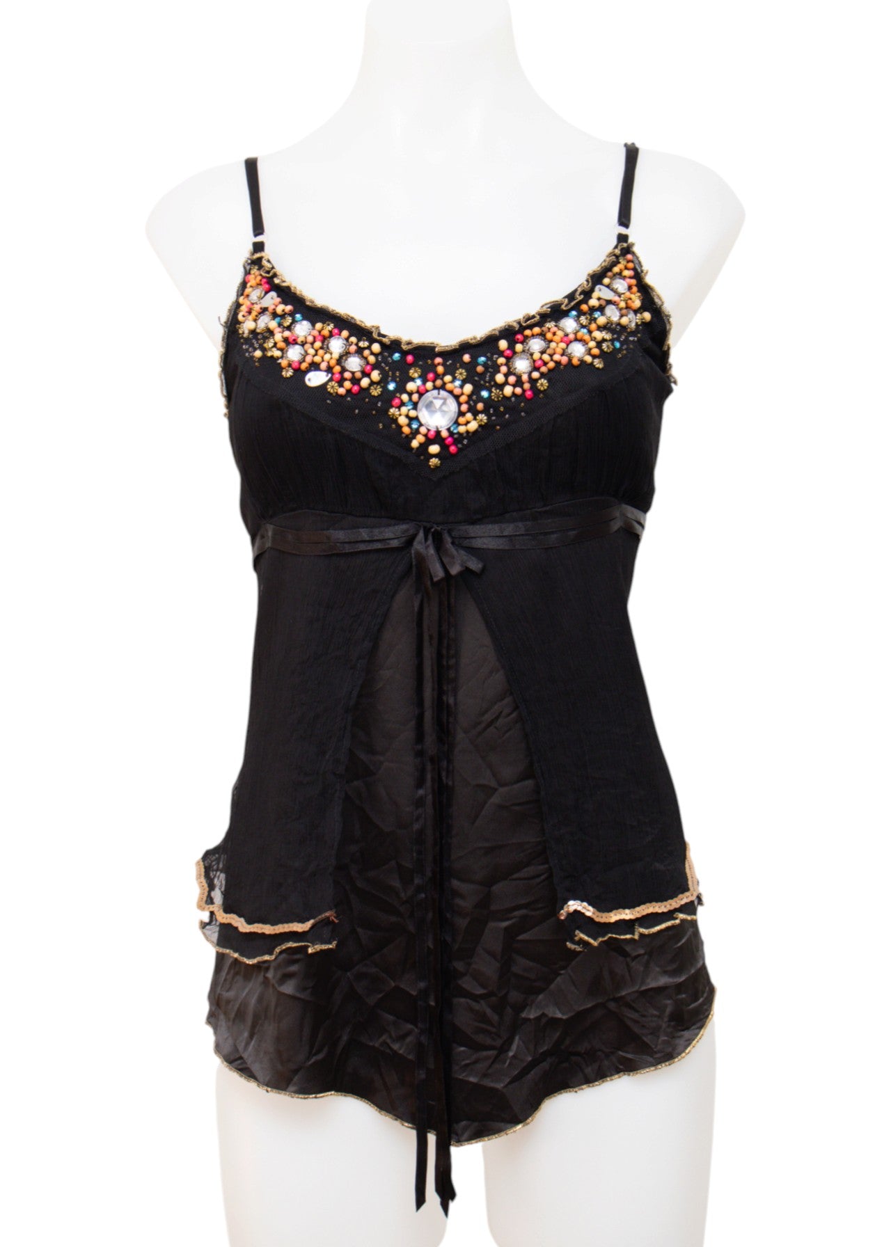 #174 Minkas Cami Black | c. 212 | Size 14