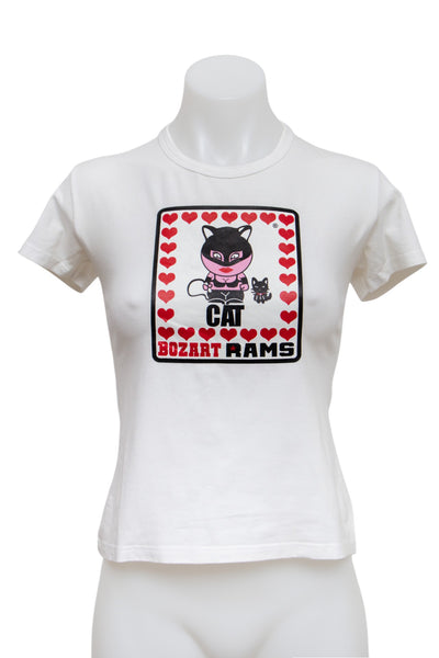 #75 Bozart Rams T-shirt White | c. 193 | Size 10
