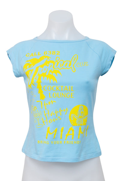 #049 United Colors Of Benetton T-shirt Blue | c. 201 | Size 8