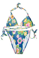 #089 Golden Lady Beachwear Bikini Blue | c. 213 | Size 10