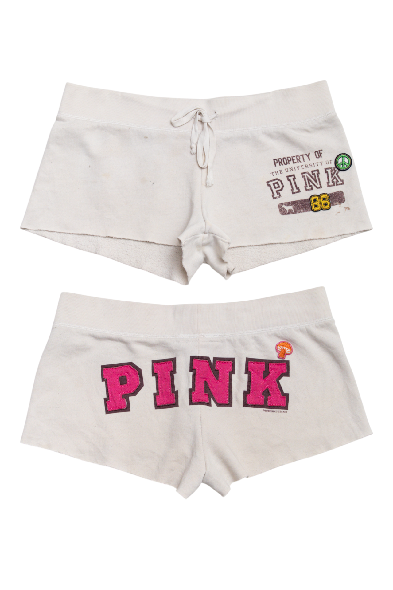 #160 Victoria's Secret Pink Shorts White | c. 196 | Size 8