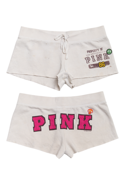 #160 Victoria's Secret Pink Shorts White | c. 196 | Size 8