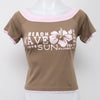 #043 Jennyfer T-shirt Brown | c. 204 | Size 10