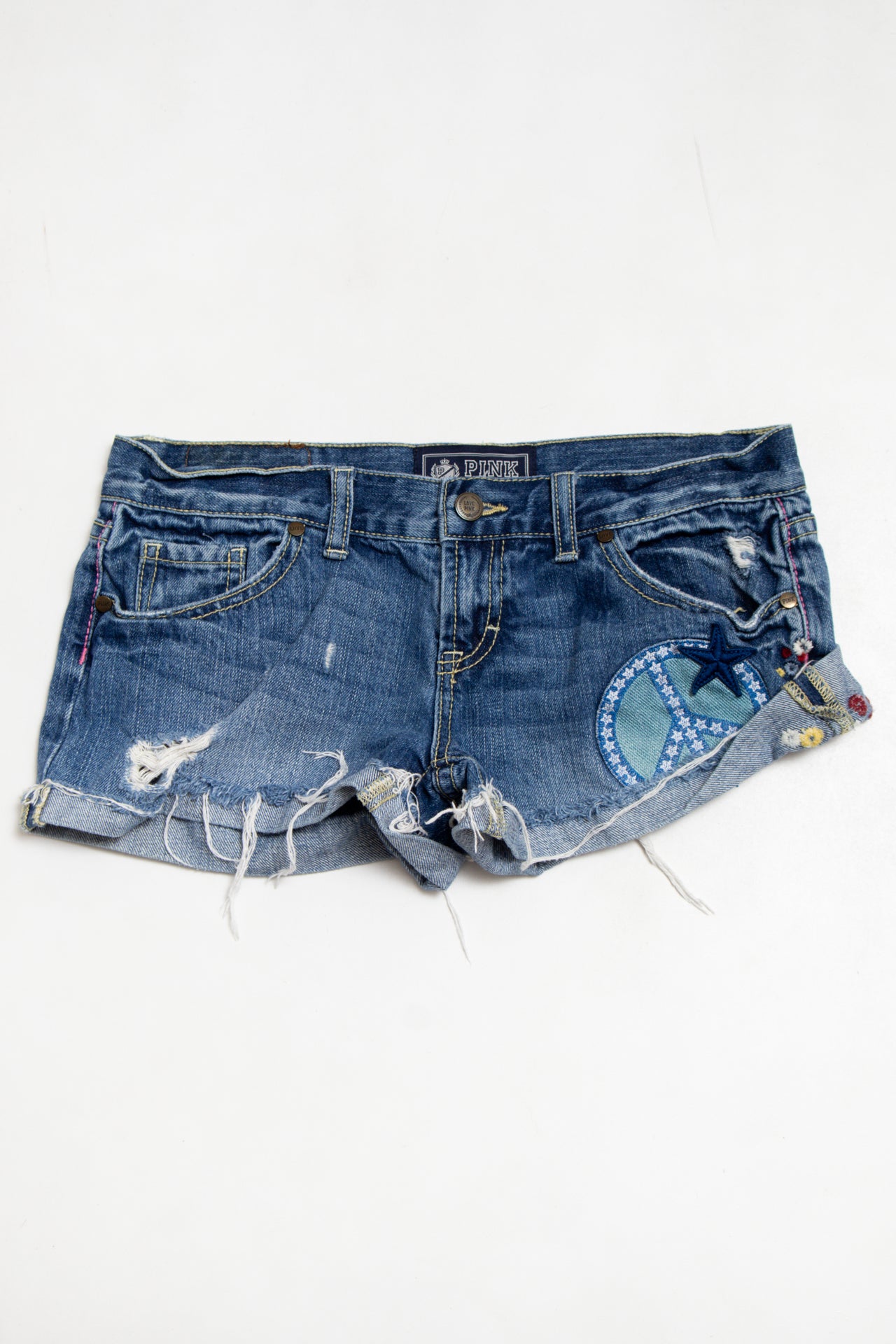 #23 Pink Denim Shorts Blue | c. 188 | Size 6