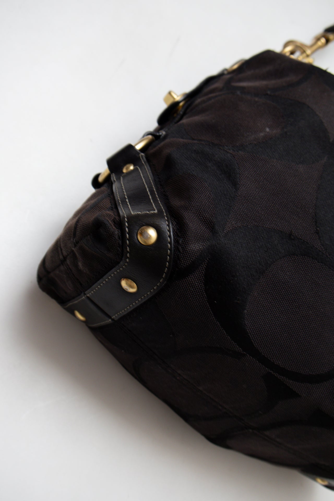 #194 Coach Shoulder Bag Black | c. 195 | Size