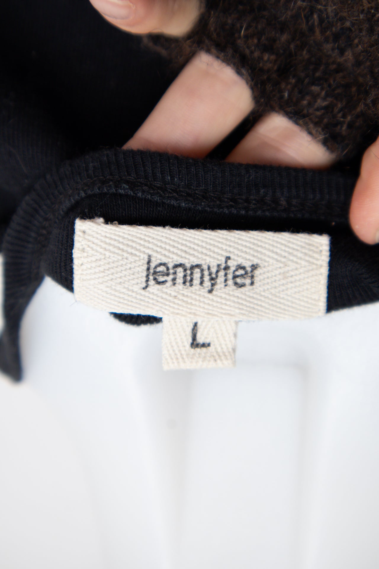 #91 Jennyfer T-shirt Black | c. 196 | Size 8