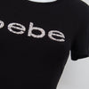 #080 Bebe T-shirt Black | c. | Size 8/10