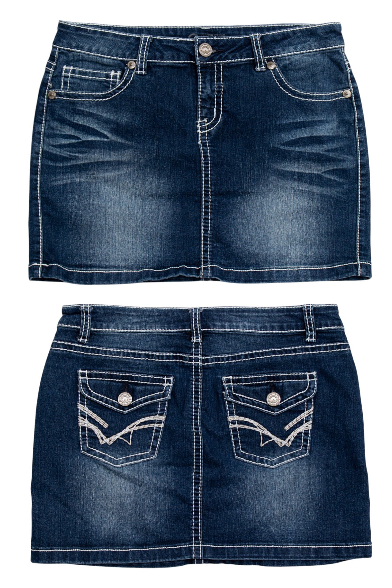 #192 Warehouse Mini Skirt Blue | c. 194 | Size 10