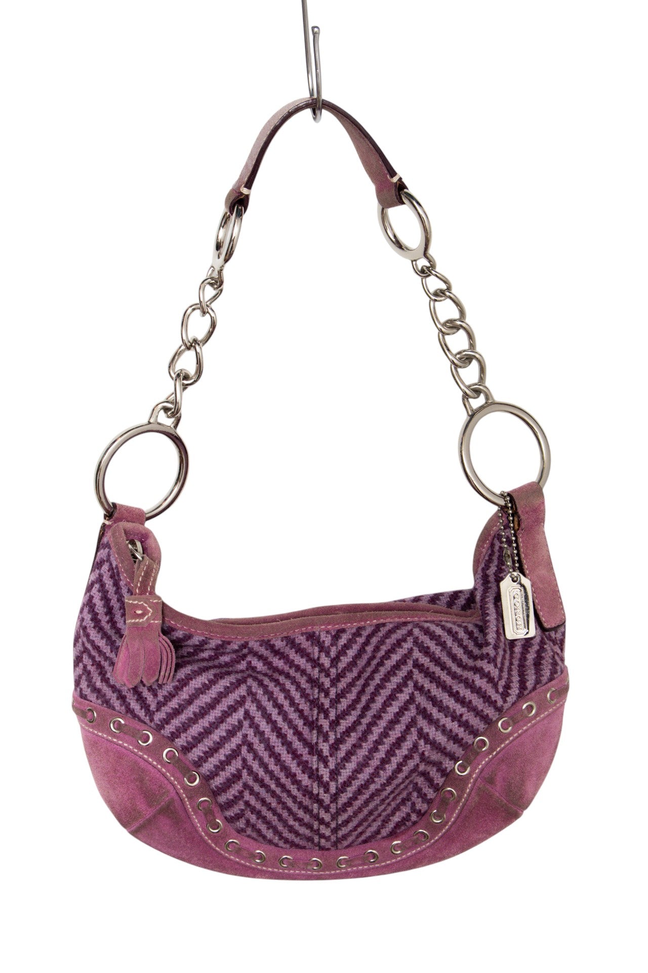 #175 Coach Shoulder Bag Purple | c. 187 | Size